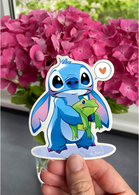 Stitch grenouille